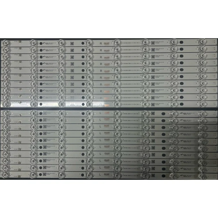 Set barete Panasonic 55" - 20 barete x 8 leduri - 10L + 10R - 3V - 540mm + 540mm - TB5507U V0_01 + TB5507U V1_01