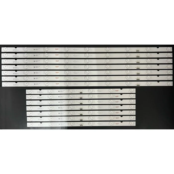 Set barete Sony 55" - 7 barete (9 + 6 leduri) - 14 barete separate - 3V - 636mm+409mm - SBT55 01S02-1 + SBT55 01S01 - conector A