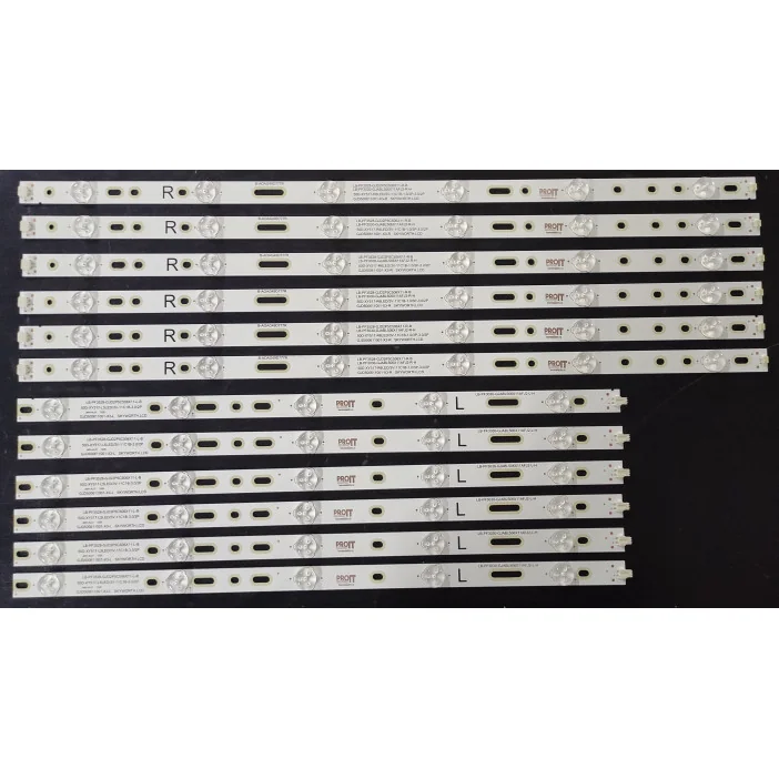 Set barete Philips 50" - 6 barete x 11 leduri (6 + 5 leduri), 3V, 1003mm, 500TT25 V5 + 500TT26 V5, 500TT55 V0 + 500TT56 V0