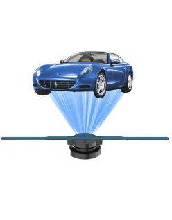 Holograma 3D cu 224 leduri, 42cm diametru, pentru reclame foto/video, control wireless, telecomanda