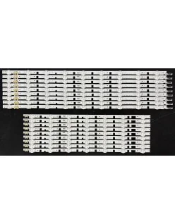 Samsung 50" TV LED háttérvilágítás készlet - 9 darab x 16 LED (9A + 9B - 9 + 7 LED), 3V, 1040mm, 18 darab