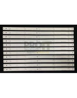 Más márkák 50" LED háttérvilágítás TV készlet - 11 darab x 5 LED - 3V - 490mm
