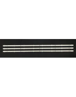 Más márkák 43" LED háttérvilágítás TV készlet - 3 darab x 8 LED - 3V - 810mm - HL-00430A30-0402S-01 A3