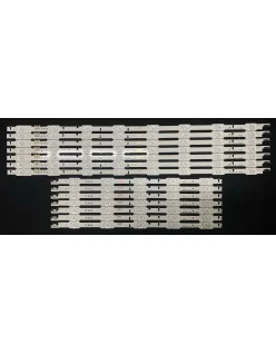 Samsung 55" TV LED háttérvilágítás készlet - 7 darab x 13 LED - 8 + 5 LED - 3V - DUGE-550DCA-R5 + DUGE-550DCB-R5