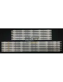 Samsung 55" TV LED háttérvilágítás készlet - 6 darab x 12 LED - 7 + 5 LED - 3V - 1160mm - D4GE-550DCA-R3 + D4GE-550DCB-R3